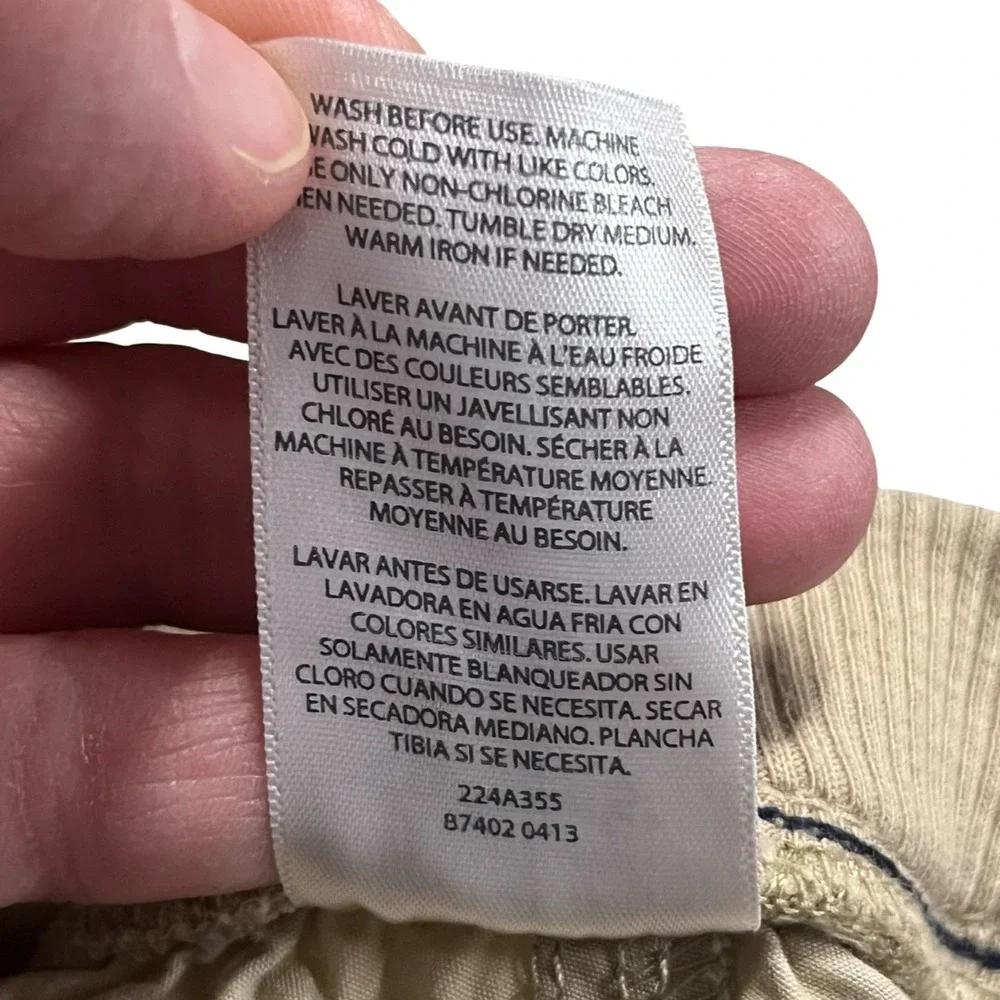 Carters Baby Boys 24M Cargo Pants 3 Pack Khaki‎ & Grey Cotton Pull On Drawstring